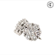 Load image into Gallery viewer, diamond cluster earrings
